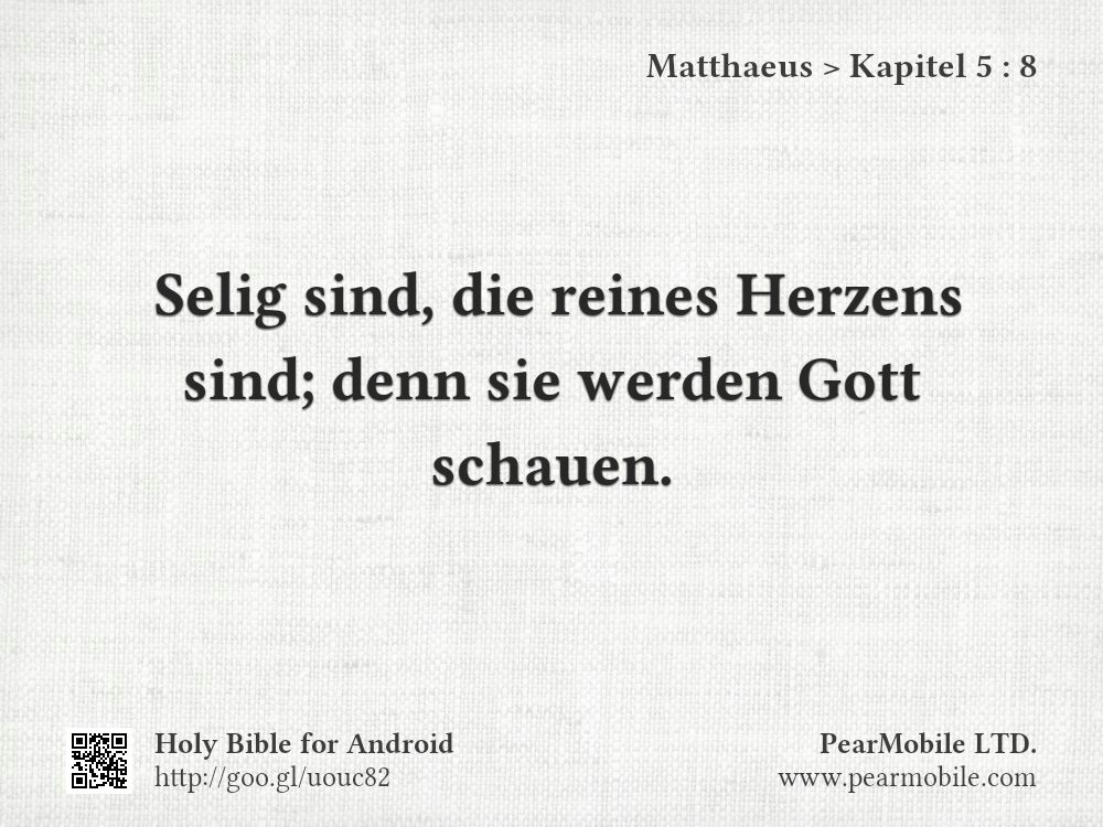 Matthaeus, Kapitel 5:8